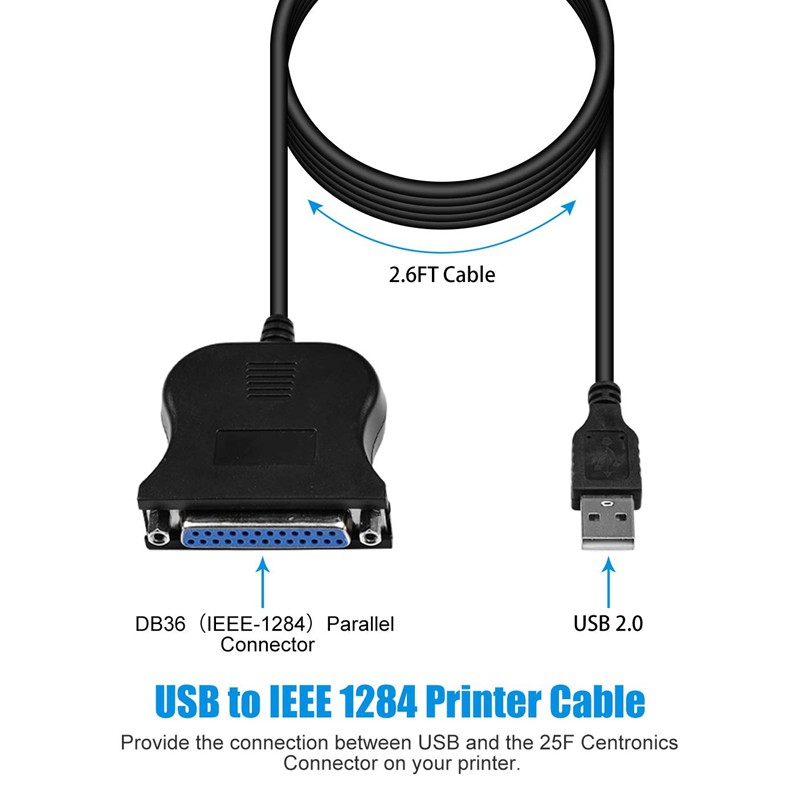 Dây Cáp Usb 25 Pin 1.8m Cho Máy In Ieee 1284