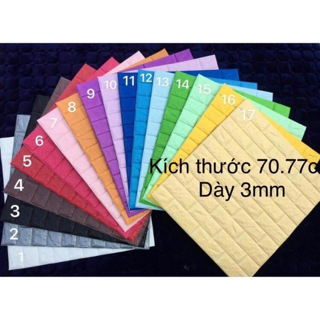 Sỉ Xốp dán tường giả gạch 3mm 3D chống nóng cách nhiệt mùa hè | BigBuy360 - bigbuy360.vn