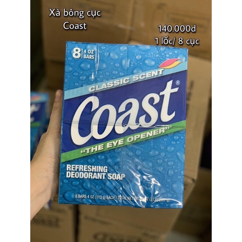 8 cục xà bông Coast (113g x8) nhập khẩu Mỹ- Xà phòng Coast mỹ tại Nguyễn Gia group quận 5