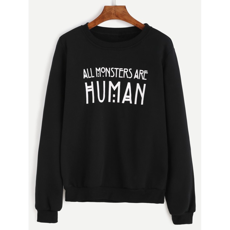 Áo sweater Human monster