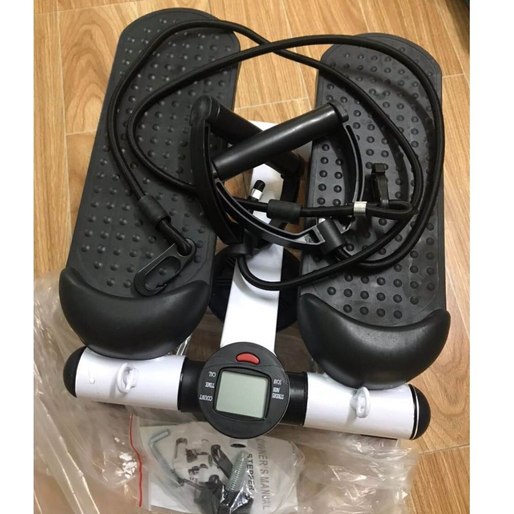 Máy chạy bộ tại nhà mini STEPPER - Tặng dây kéo và thảm kê - giảm cân thể dục tại chỗ gấp gọn bằng cơ trên không Xiaomi