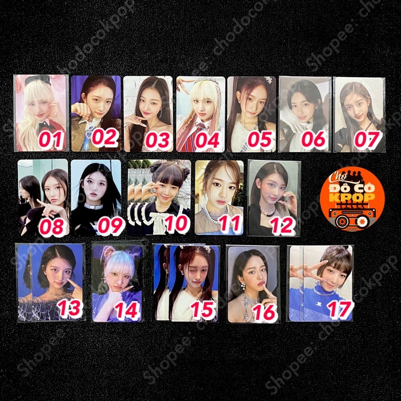 Card IVE Các Loại Eleven, Love Dive, pob Thẻ Ảnh