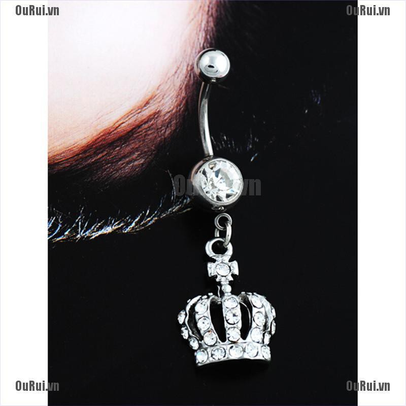 Khuyên Rốn Hình Vương Miện Dễ Thương