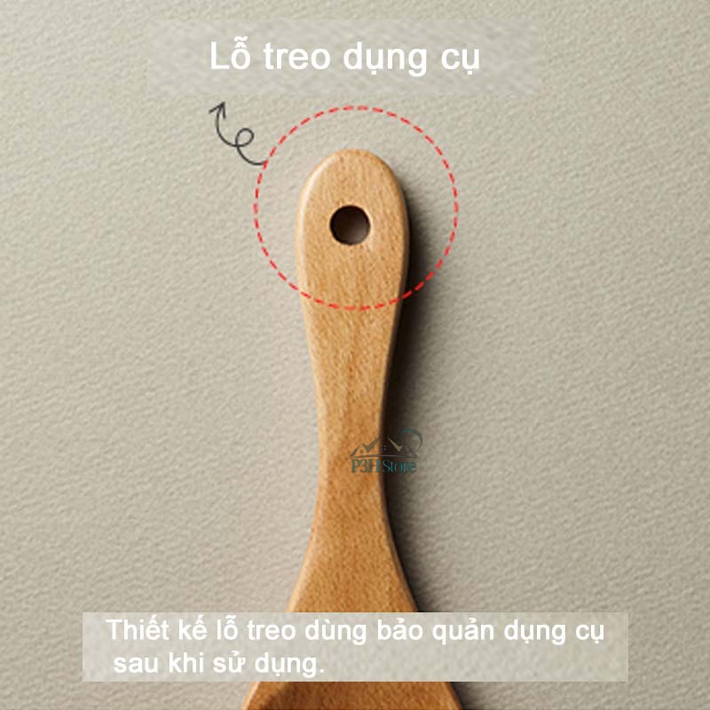 Muôi múc cơm bằng gỗ Lock&amp;Lock