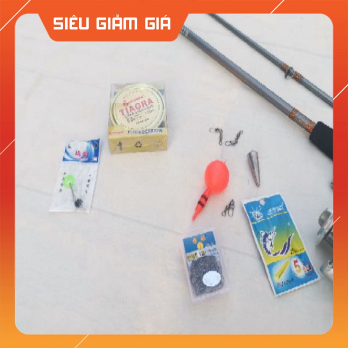 [Combo] R Bộ Cần Câu Shimano 2 Khúc Máy JK Cối Kim loại tặng kèm phụ kiện [Giá rẻ]