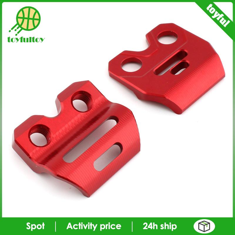 Set 2 Kẹp Giữ Dây Phanh Bằng Hợp Kim Nhôm Màu Đỏ Cho Honda CR125