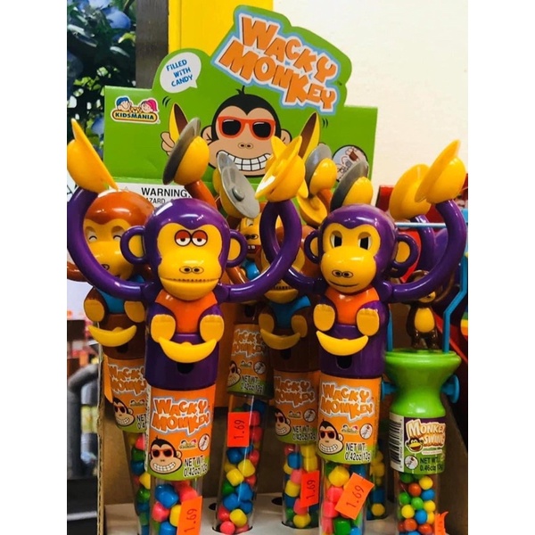 Kẹo Đồ Chơi Hình Khỉ Wacky Monkey Dành Cho Bé