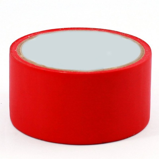 Băng keo dán gáy simili đỏ 4.8cm siêu dính, siêu dày