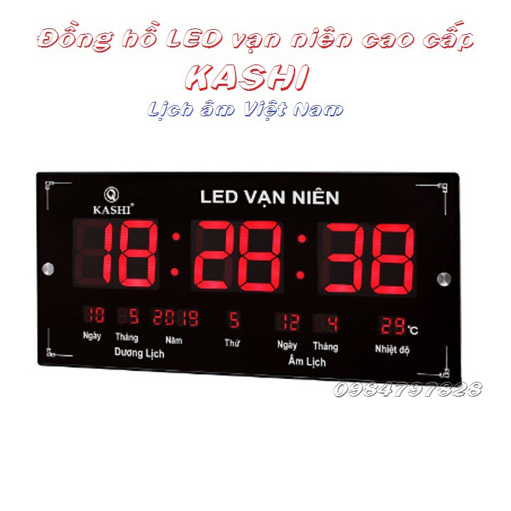 Đồng hồ LED vạn niên cao cấp chính hãng Kashi Việt Nam