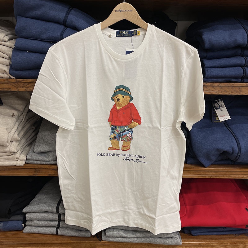 Áo polo Tay Ngắn In Hình Gấu Ralph Lauren Cá Tính Cho Nam