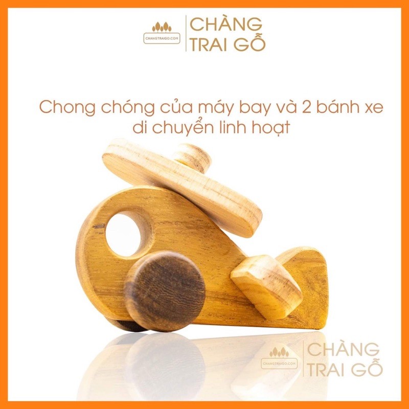 [Mã SRBACK101512 hoàn 20K xu đơn 0Đ] Máy Bay Mini - Đồ Chơi Gỗ Chàng Trai Gỗ