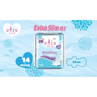 Băng vệ sinh siêu mỏng Elis Extra Slim 0.1 miếng 30 cm ( 14 miếng/gói ) 