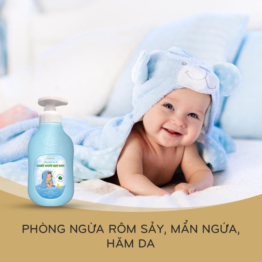 Sữa Tắm Cho Mẹ Bé Cenota Chiết Xuất Hạt Mùi 300ml