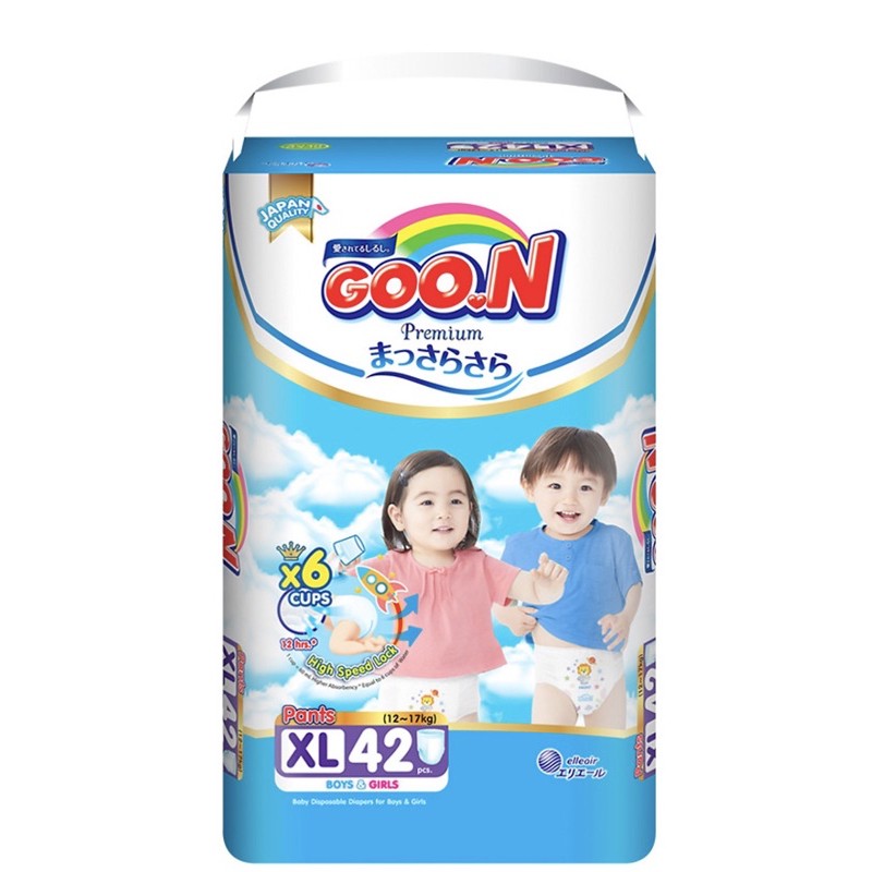 Bỉm quần nội địa Goon size XL 42 miếng (cho bé 12-17kg)