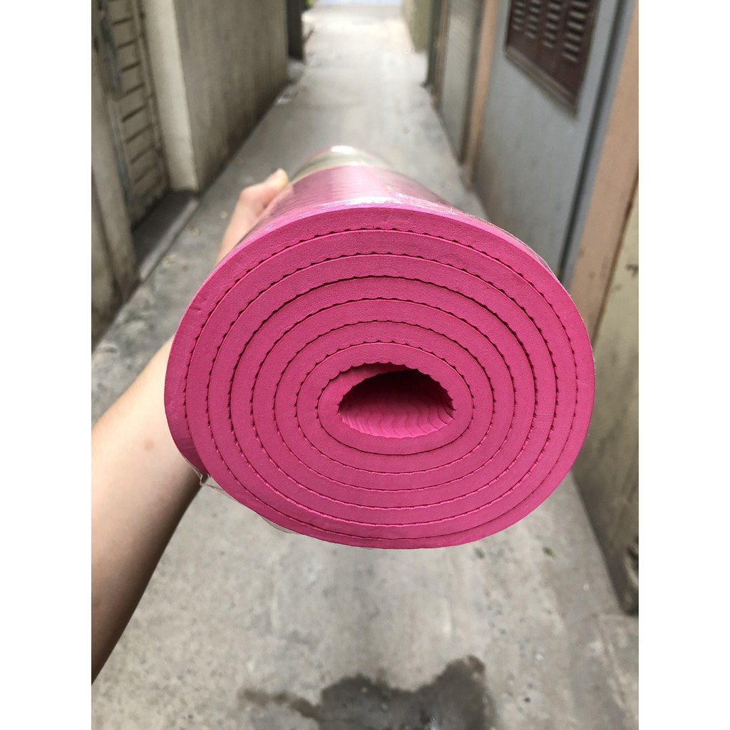 Thảm tập yoga TPE 6mm 1 lớp cao cấp, cực bền,đàn hồi Siêu tốt