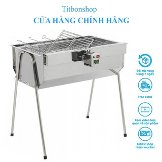 Bếp nướng than hoa Ngoài Trời TBS chất liệu inox 430  có đa chức năng có thể gấp gọn,tháo rời dễ dàng sử dụng