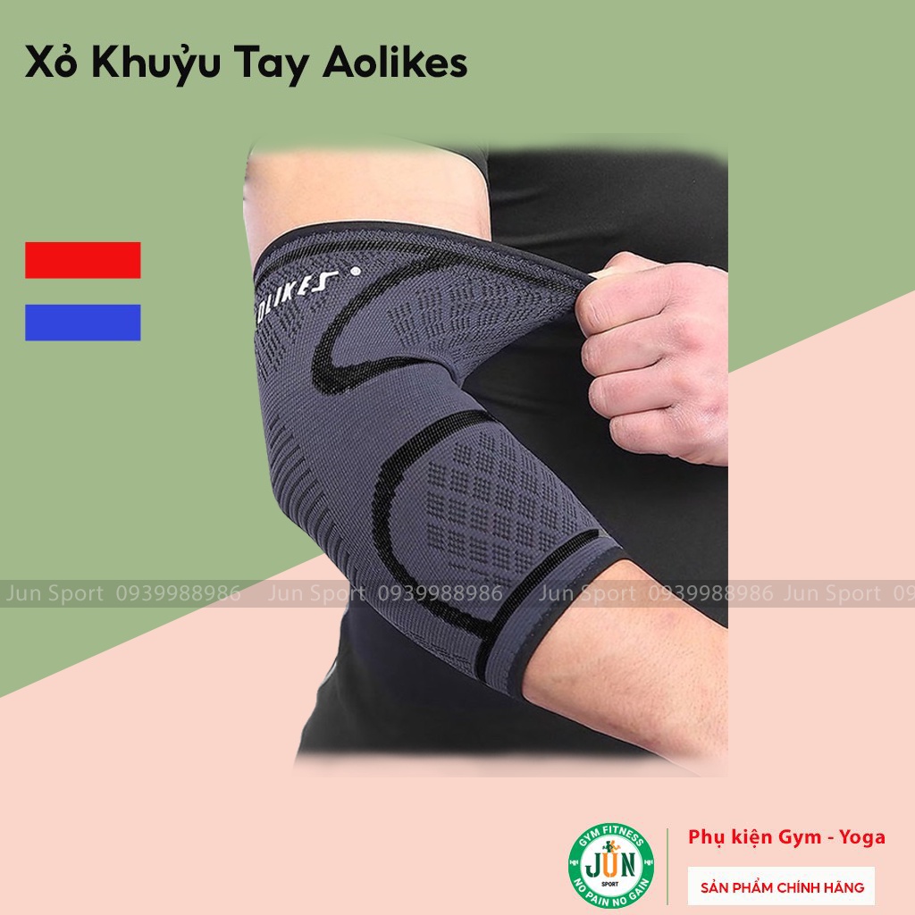 Xỏ khuỷu tay- Đai khuỷu tay Aolikes Jun Sport (1 Đôi)