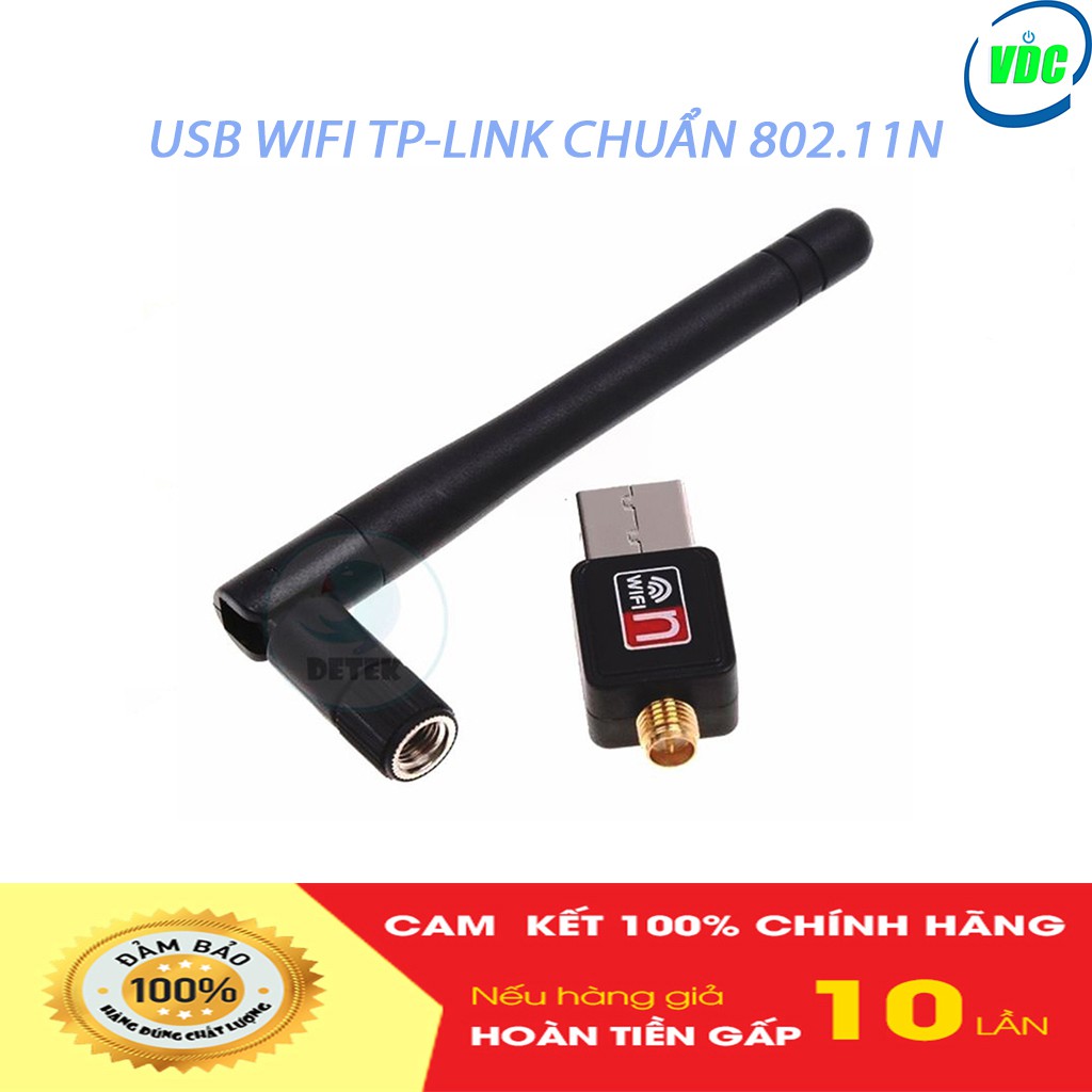 USB WIFI TP-LINK CHUẨN 802.11N - Thiết bị kết nối wifi không dây cho máy tính, laptop - Bảo hành 12 tháng - Lỗi 1 đổi 1