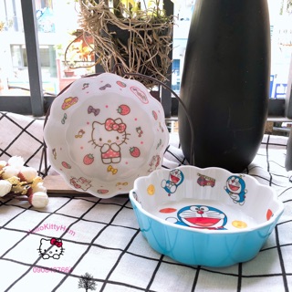 Chén Melamin hoa văn HelloKitty Doreamon