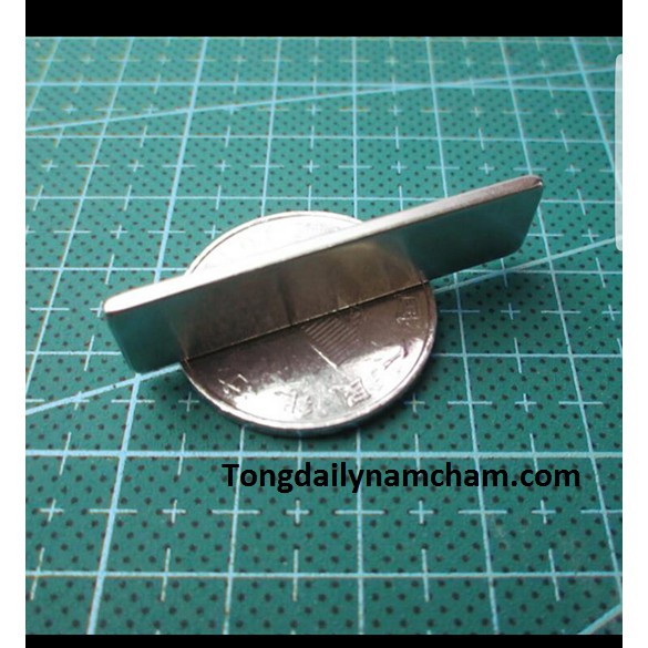 Nam châm viên trắng 40x10x2mm, thanh nam châm dẹt mỏng lực hút mạnh