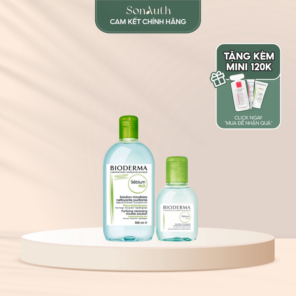 Tẩy trang Bioderma Sebium H2O