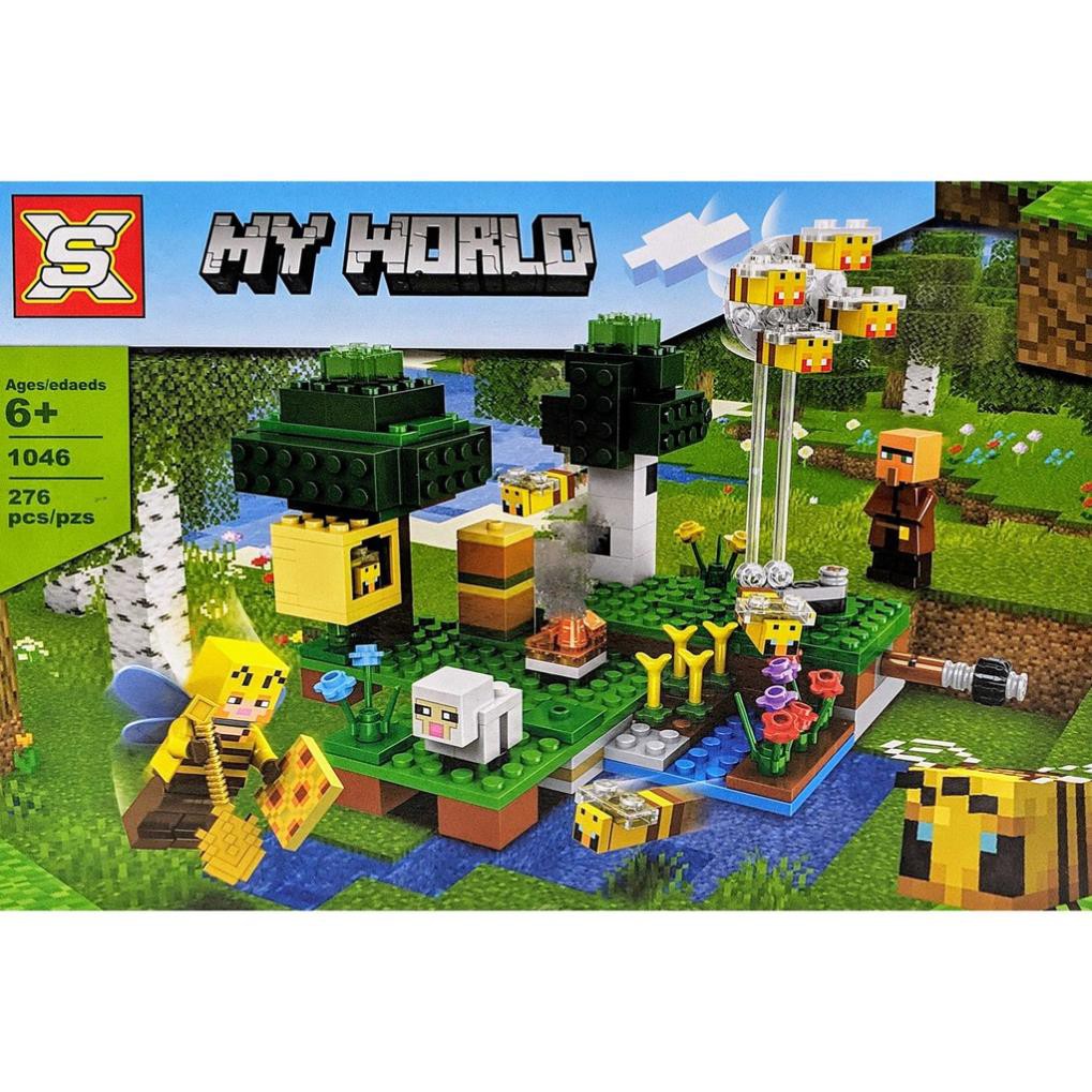 [Khai trương giảm giá] MINECRAFT_ Lego minecraft Nông Trại Ong Vàng MY WORLD Cho Bé ( 276 miếng )