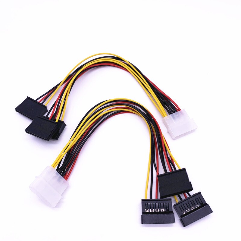 Bộ 2 cáp nối IDE Molex 4 chân sang nguồn 3 dòng ATA SATA