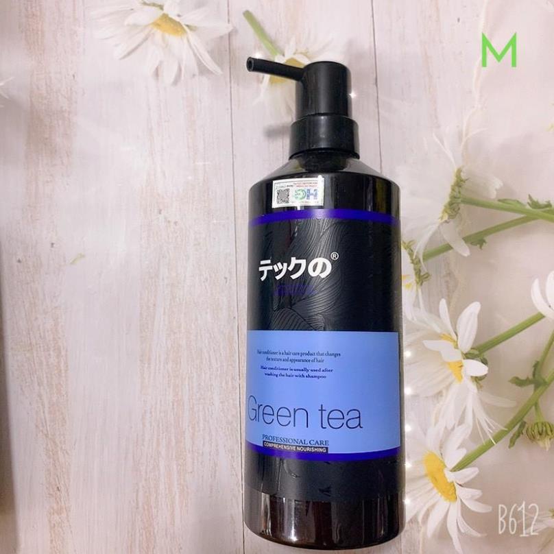 Dầu gội xả trà xanh meiki kiềm dầu cho da đầu và cân bằng độ ẩm phục hồi hư tổn cho mái tóc Meiki 780ml H4