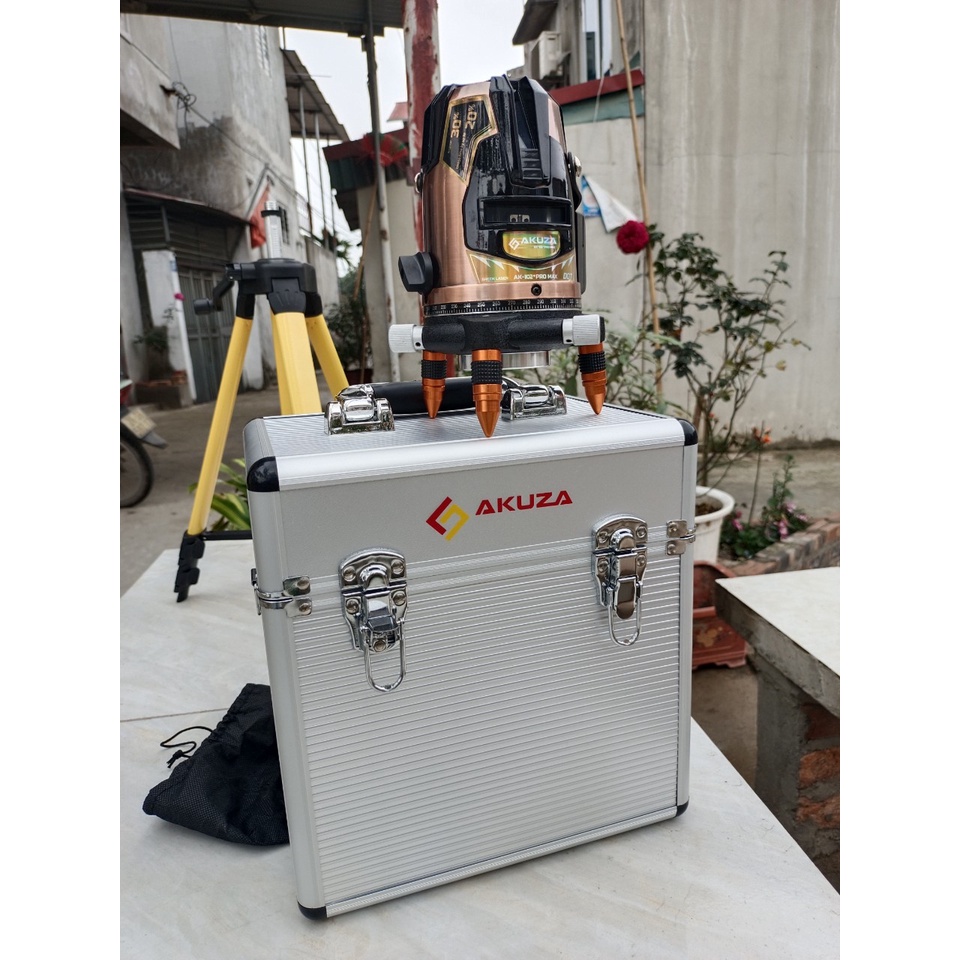 Máy cân bằng LASER AKUZA AK-1102 - 5 tia xanh siêu sáng hỗ trợ ngoài trời - MÁY CÂN MỰC, BẮN CỐT,
