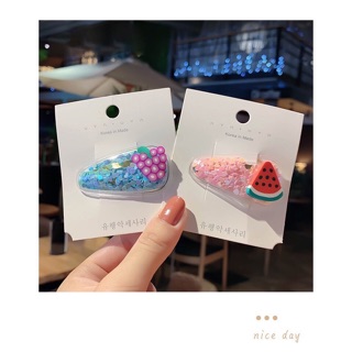 Kẹp tóc hoa quả dễ thương🍓🍒🍑🍇🍉