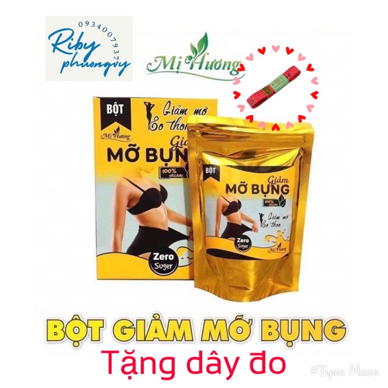 Bột ngũ cốc giảm mỡ bụng Mị Hương zero sugar - 250g - giảm cân, thải mỡ bụng