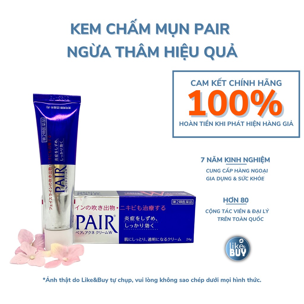 Kem chấm mụn Pair Acne Cream giảm mụn, ngừa thâm Nhật Bản 24g - hàng nội địa Nhật