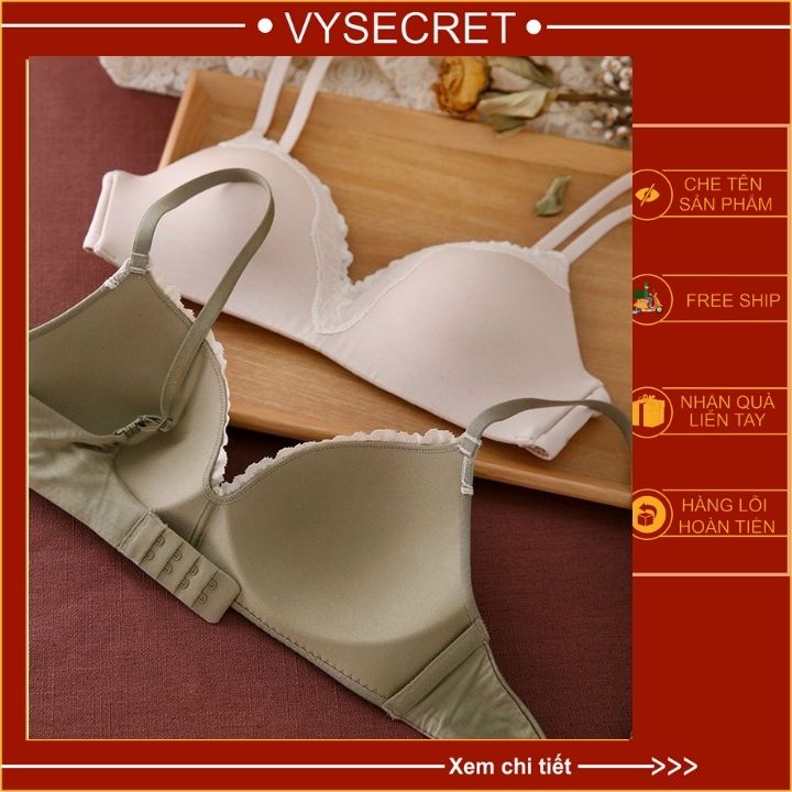 BỘ ÁO LÓT COTTON KHÔNG GỌNG MÚT MỎNG NÂNG NGỰC V1256 | BigBuy360 - bigbuy360.vn