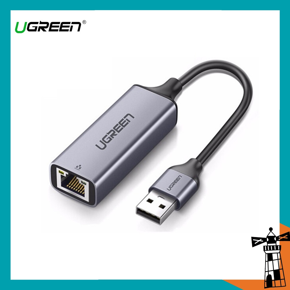 Cáp Chuyển Usb 3.0 Ra Sang Mạng Lan RJ45 Tối Độ 1000Mb Ugreen 50922 Cho Macbook