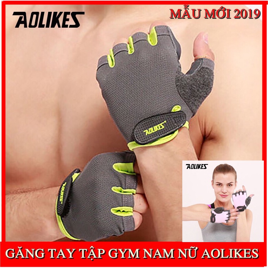 Găng Tay Tập Gym Cao Cấp, Găng Tay Thể Thao Chính Hãng Aolikes A112