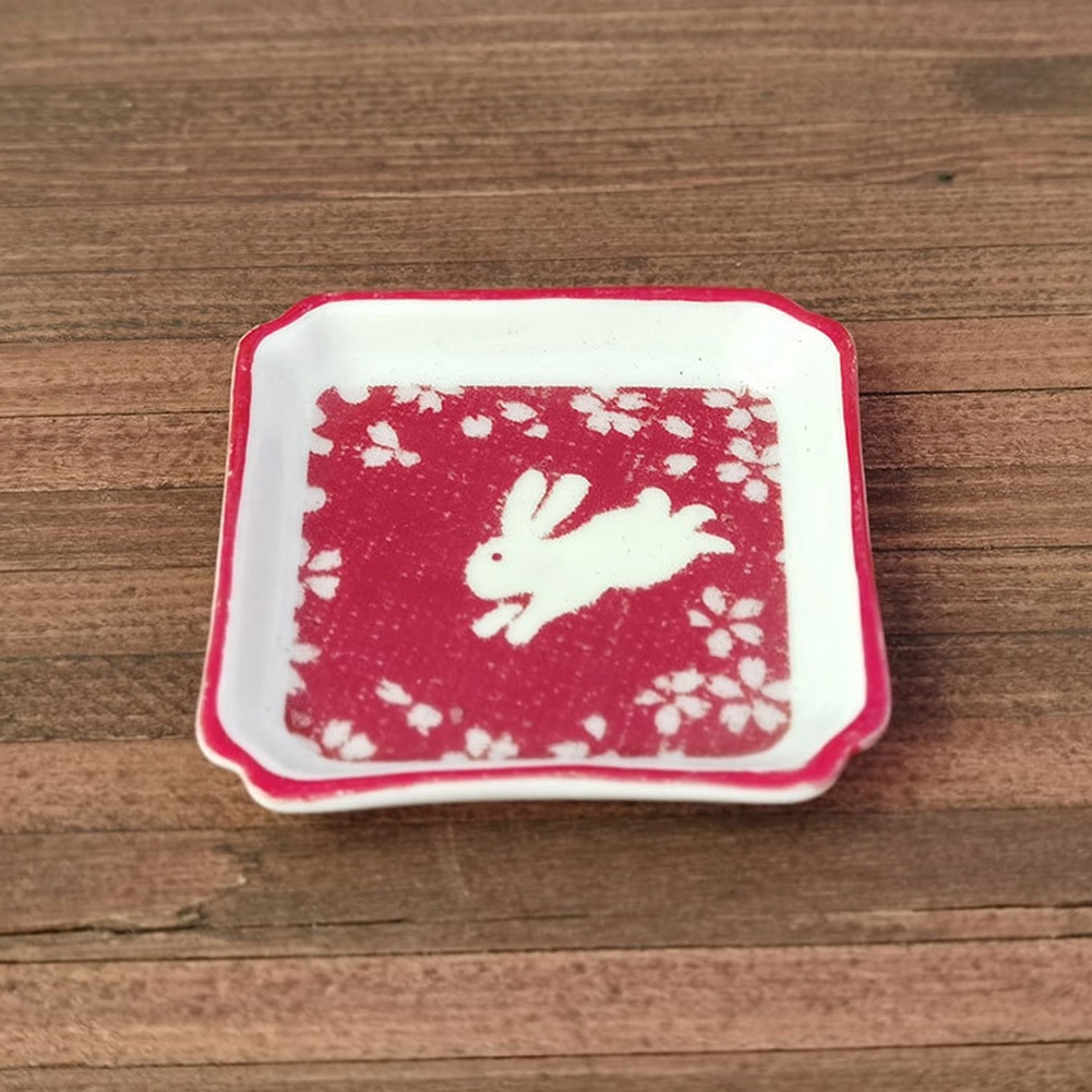 Wis| Mô Hình Đĩa Sáp In Hình Thỏ Dùng Trang Trí Nhà Búp Bê