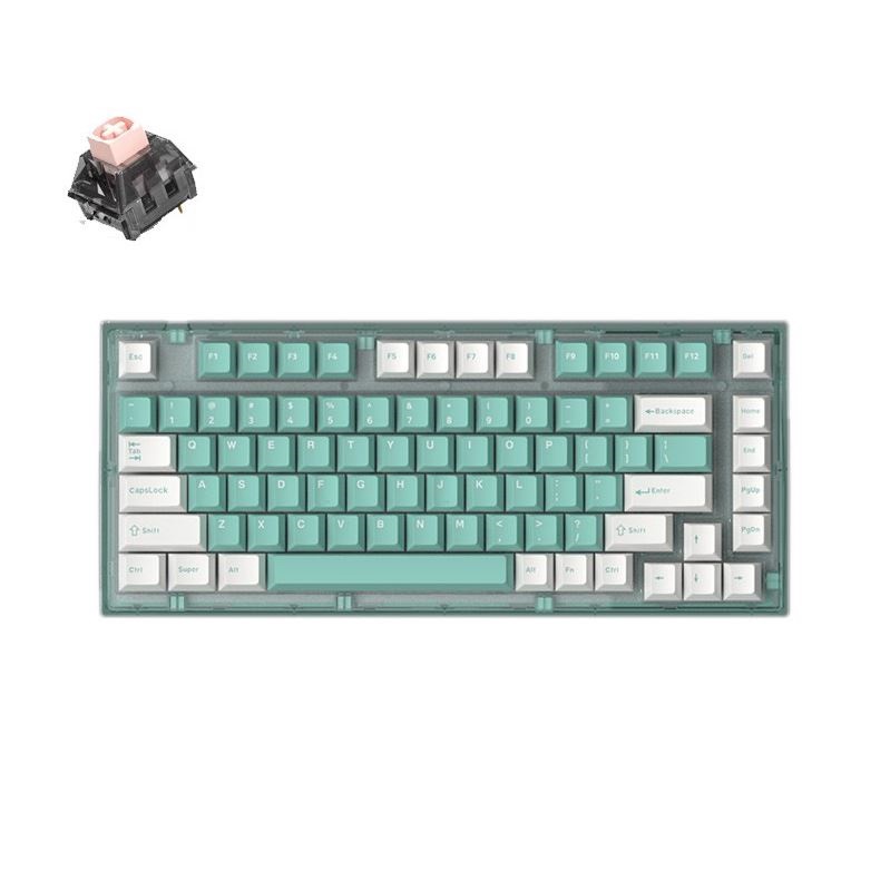 Bàn phím FL Esport Q75 Azure Green 3 Mode Bluetooth + Wireless Gasket Mount RGB | Chính hãng