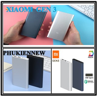 Sạc dự phòng Xiaomi/Redmi 10000mAh/20000mAh Gen 3 Bản Sạc Nhanh 2019 – Xiaomi Mi 18W Fast Charge Power Bank chính hãng