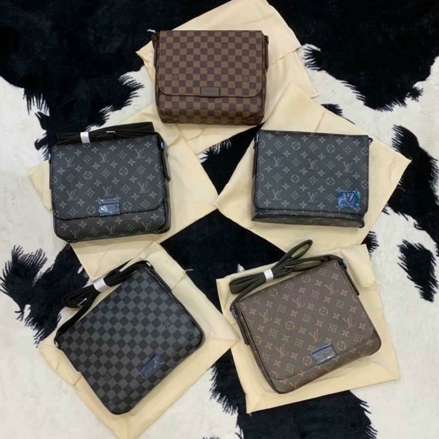 Túi cặp đeo chéo Louis Vuitton Super Distric TC 25x22x8 [ Dota ]