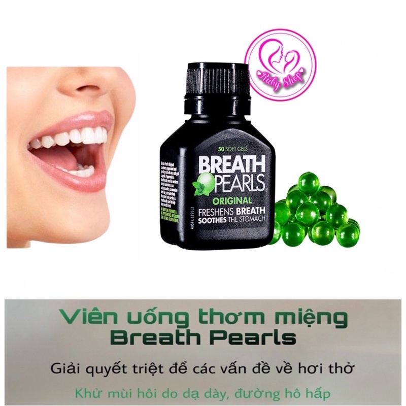 Viên uống thơm miệng Breath Pearls của Úc