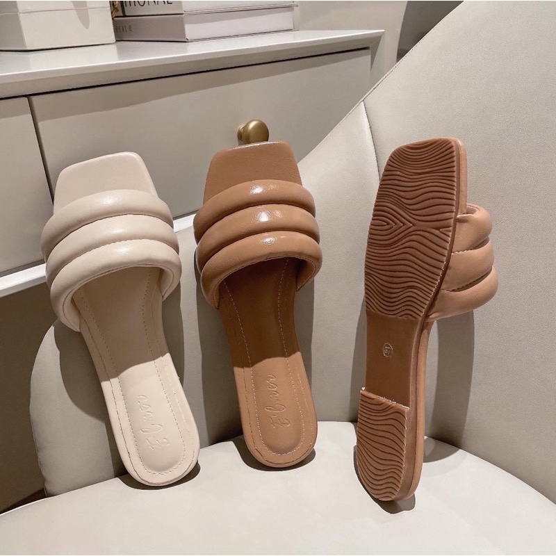 Giày cao gót nữ bảng ngang mút cao gót 3p đế vuông da mềm êm hàn quốc SHOESPARADISE