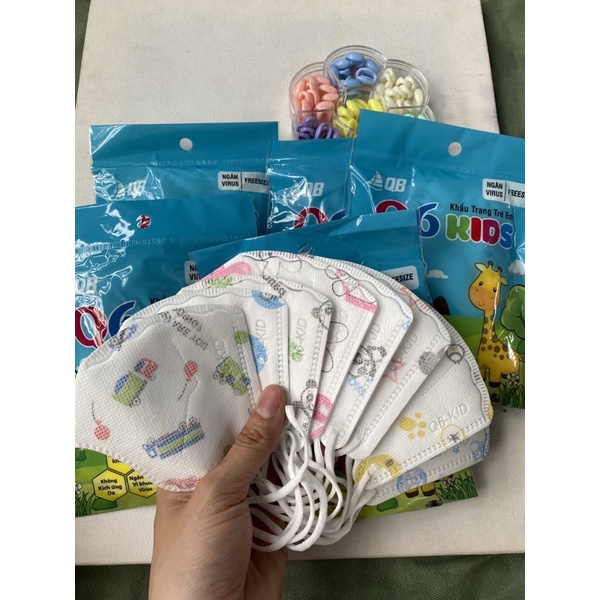 100 CÁI KHẨU TRANG 6D CHO BÉ