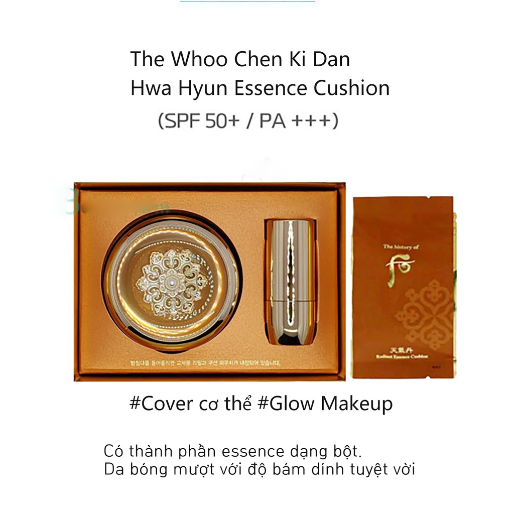 Phấn nước Whoo Cheongidan Hwahyeon Essence Cushion  SPF 50+ / PA +++