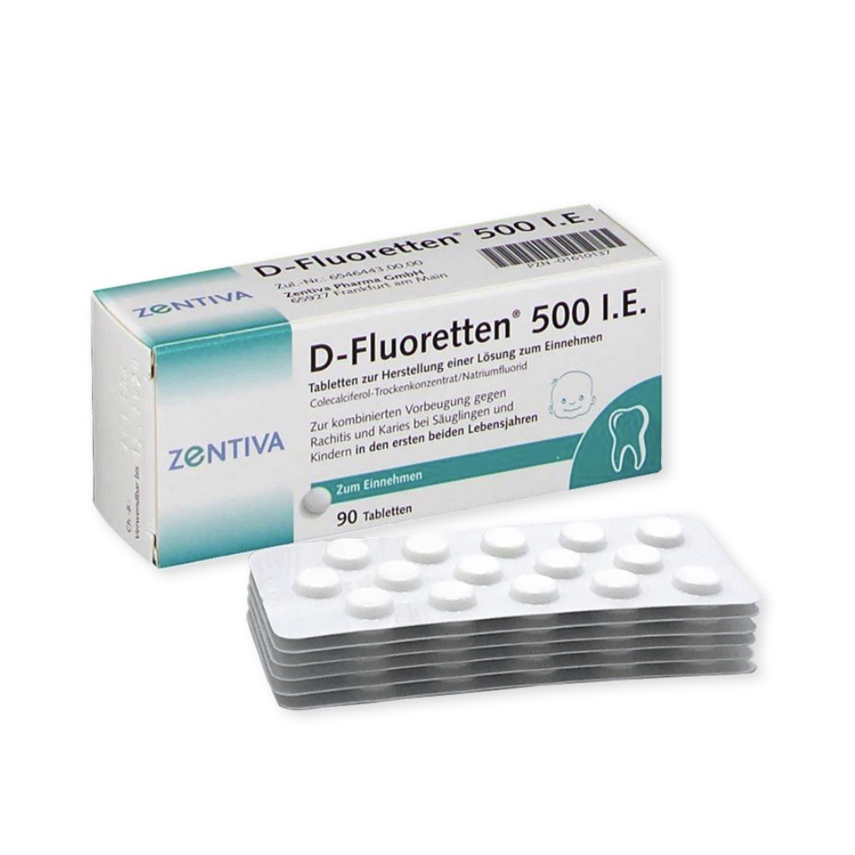 Vitamin D Fluoretten 500 IE Đức cho bé