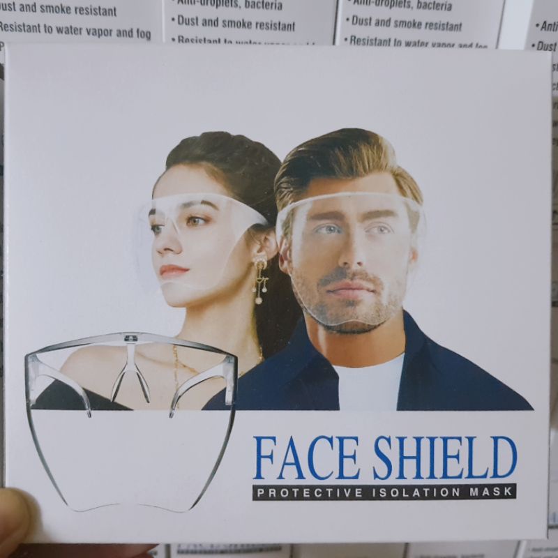 Mắt kính bảo hộ FACE SHIELD MASK chống giọt bắn, chống bụi che hết khuôn mặt bảo