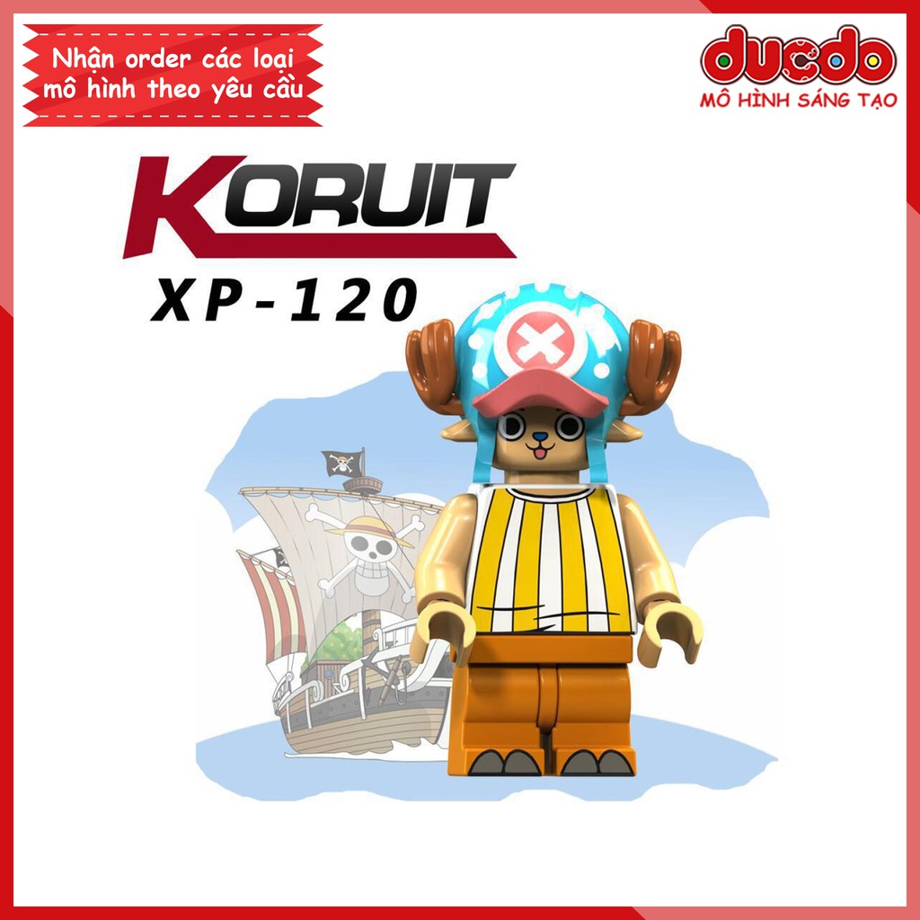 Minifigures nhân vật Vua thú Chopper mới nhất Đảo hải tặc - Đồ chơi Lắp ghép Mini One Piece Koruit XP 120 KT