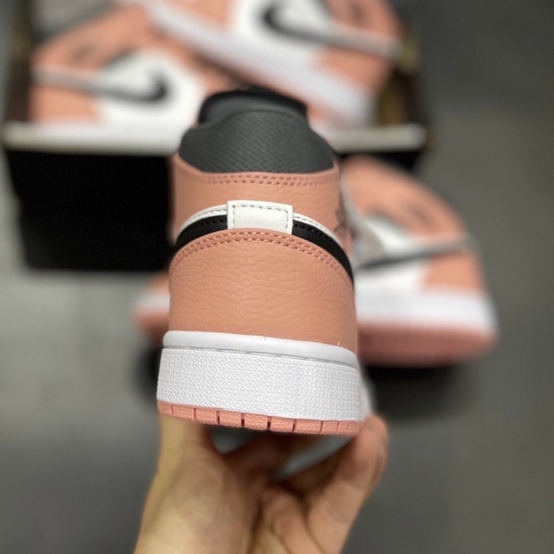 ✅full box bill✅ Giầy Jordan 1 hồng cam cao cổ chất siêu đẹp mới nhất 2021