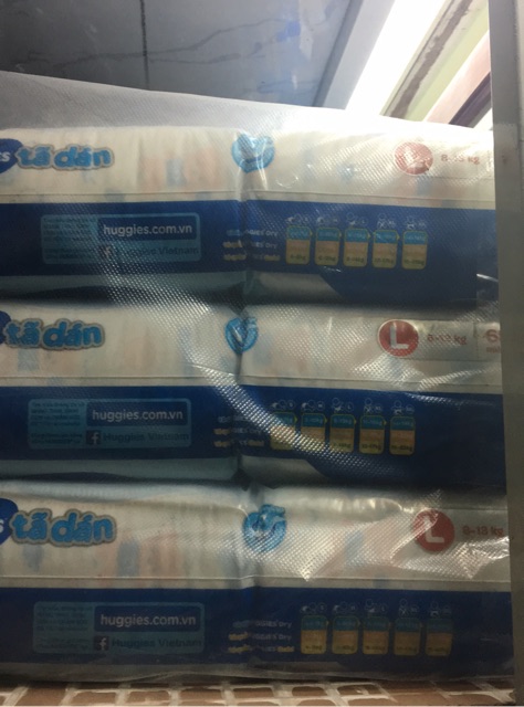 Combo 4 Tã dán Huggies Dry xxl56 (mẫu cũ) Size L, XL, XXL