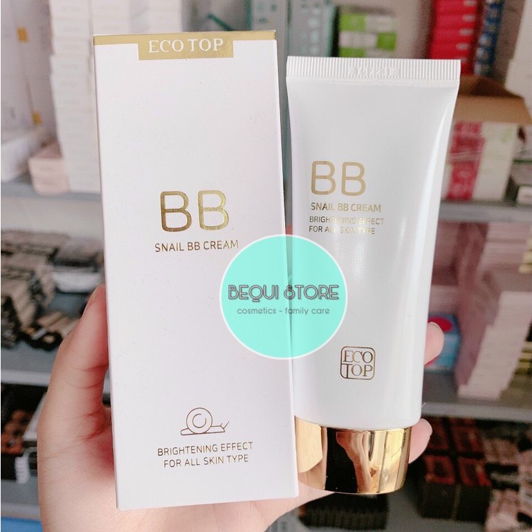 Kem Nền Chống Nắng Ecotop Snail BB Cream Brightening Perfect For All Skin Type SPF 50+/PA+++