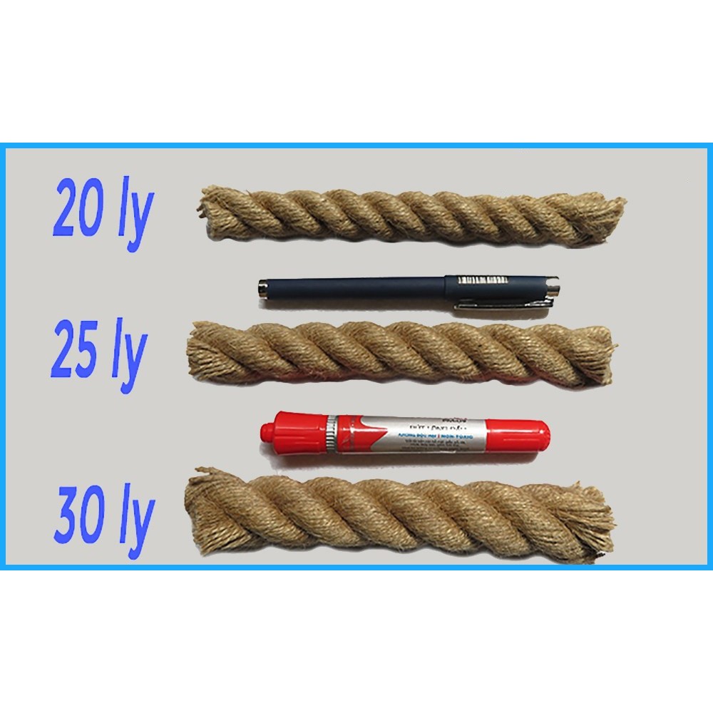 05 mét dây thừng đay phi 25 trang trí